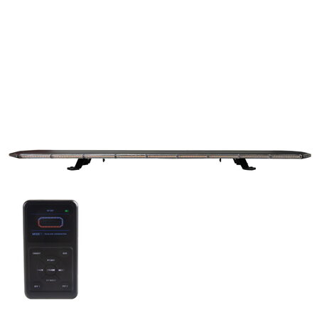 SLIM LED rampa 1530mm, oranžová, 12-24V, 36+216LED, ECE R65, bezdrátový ovladač