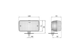 Mlhové světlo zadní LA1.02004, WESEM