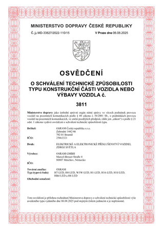 LED autožárovky OSRAM NIGHT BREAKER SMART H4 23/27W bílé, 12V, HOMOLOGOVANÉ + 330% - 2 ks