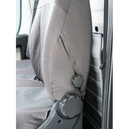 Potahy na přední sedadla pro dodávky M, LAMPA, šedé