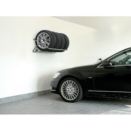 Držák na pneumatiky na zeď LAMPA - skládací