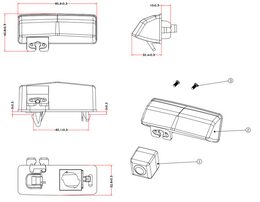 Kamera PAL/NTSC do vozu Toyota Prius 2012-, RAV 4 2013-