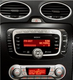 Redukce pro 9" autorádio FORD Focus, Mondeo, S-Max, C-Max 2007-2011; Galaxy 2006-2011; Kug