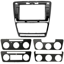 Redukce pro 10" autorádio Škoda Octavia 2008-2013, černá lesklá