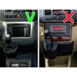 Redukce pro 10" autorádio Mercedes Vito, Viano (W639) 2003-2014