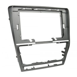 Redukce pro 10" autorádio Škoda Octavia 2008-2013, stříbrná