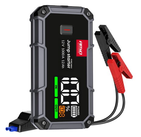 Startovací zdroj 3v1, 12V, 12Ah, 1000A USB LED