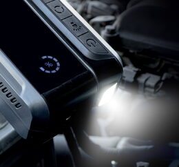 Startovací zdroj 4v1 12V, 12Ah, 1600A, kompresor, USB, LED