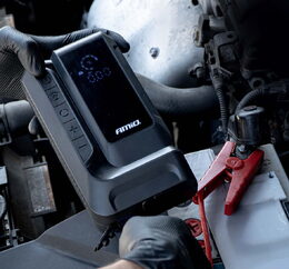 Startovací zdroj 4v1 12V, 12Ah, 1600A, kompresor, USB, LED