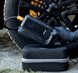 Startovací zdroj 4v1 12V, 12Ah, 1600A, kompresor, USB, LED