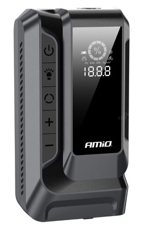 Startovací zdroj 4v1 12V, 12Ah, 1600A, kompresor, USB, LED