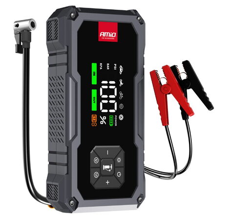 Startovací zdroj 4v1 12V, 7,2Ah, 600A, kompresor, USB, LED