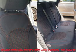 Autopotahy ŠKODA OCTAVIA IV SPORTLINE, RS, od r. 2020, AUTHENTIC CARO červené