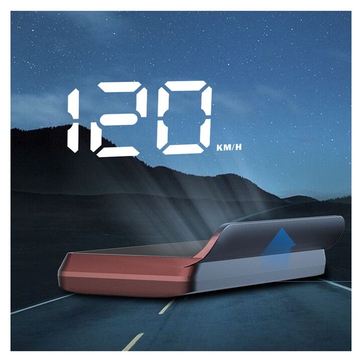 HEAD UP DISPLEJ, GPS měřič rychlosti, bílá
