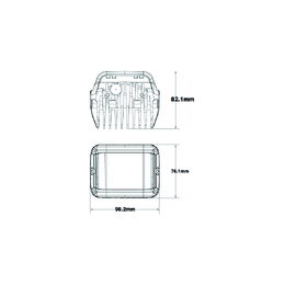 Pracovní LED světla 10-30V 45W s homologací - 2 ks