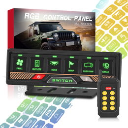 Dálkově ovládaný spínač 12/24V, 6-kanálový, 60A, Bluetooth + d.o.