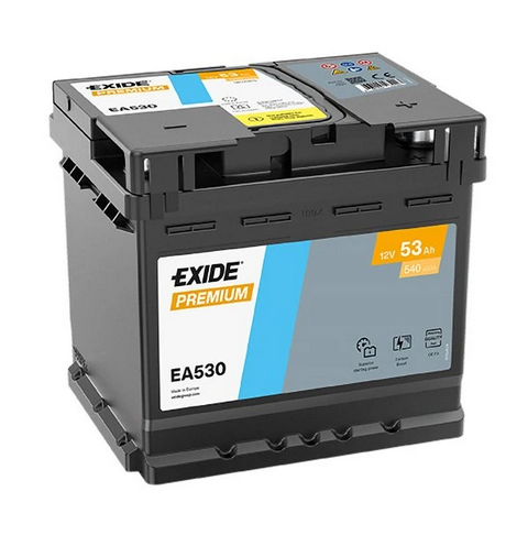 Autobaterie EXIDE Premium 53Ah 12V 540A