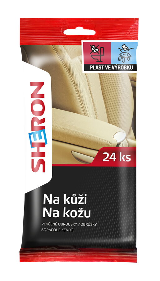 Ubrousky na kůži 24 ks SHERON