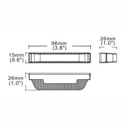PROFI výstražné LED světlo vnější, oranžové, 12-24V, ECE R65