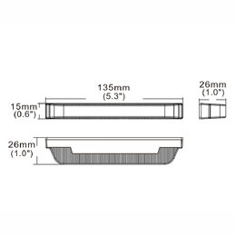 PROFI výstražné LED světlo vnější, oranžové, 12-24V, ECE R65