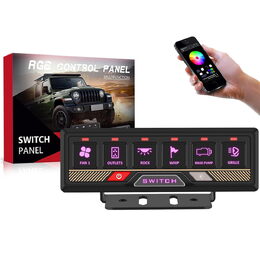 Dálkově ovládaný spínač 12/24V, 6-kanálový, 60A, Bluetooth