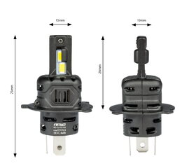 LED autožárovky H4/H19 X4 AVIATOR, bílá, 12V, 6500K, 44W - 2ks
