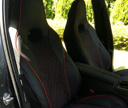 Autopotahy ŠKODA OCTAVIA IV SPORTLINE, RS, od r. 2020, AUTHENTIC LEATHER CARO červené