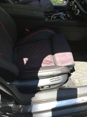 Autopotahy ŠKODA OCTAVIA IV SPORTLINE, RS, od r. 2020, AUTHENTIC LEATHER CARO červené