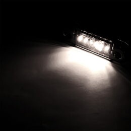 LED poziční světlo bílé 84x24x11mm 6LED 12/24V ECE R10 R148