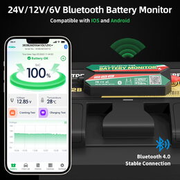 Bluetooth monitoring baterie CARCLEVER 6-24V
