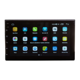 2DIN Autorádio s 7" LCD, Android, WI-FI, GPS, CarPlay, Bluetooth, 4G, 2x USB