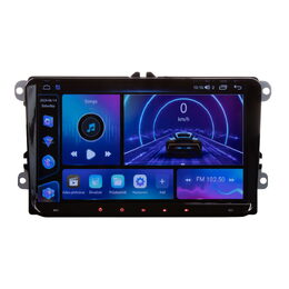 Autorádio pro VW, Škoda s 9" LCD, Android, WI-FI, GPS, CarPlay, Bluetooth, 4G, 2x USB