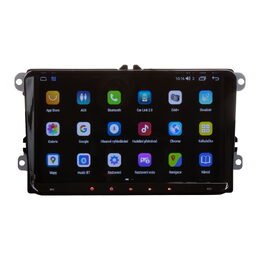 Autorádio pro VW, Škoda s 9" LCD, Android, WI-FI, GPS, CarPlay, Bluetooth, 4G, 2x USB