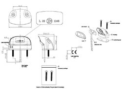 LED osvětlení SPZ, 12/24V, ECE