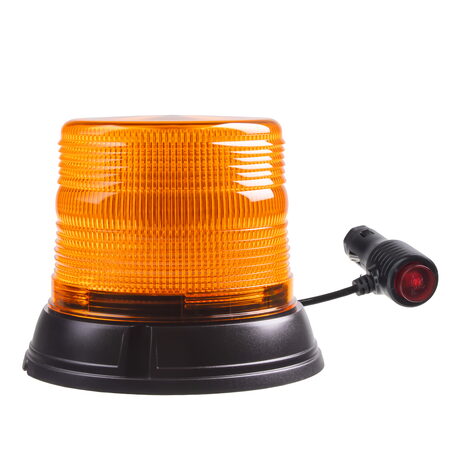LED maják, 12-24V, oranžový, magnet, ECE R65