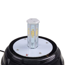 LED maják, 12-24V, oranžový, magnet, ECE R65