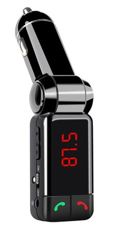 Bluetooth/FM modulátor bezdrátový, 12/24V, 2x USB