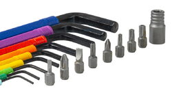 Imbusové klíče se sadou bitů 18 ks