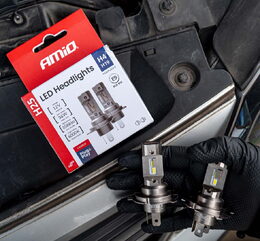 LED autožárovky série H25, H4 H19 bílá Canbus, 12/24V, 36W, 3588 lm - 2 ks