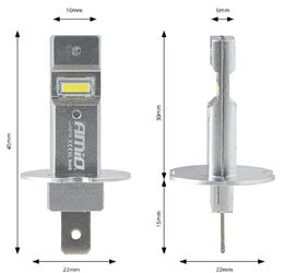 LED autožárovky série H25, H3 bílá Canbus, 12V, 20W, 2920 lm - 2 ks