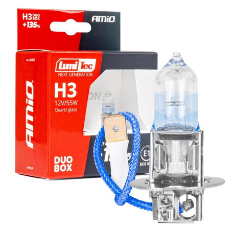Halogenové žárovky H3 12V 55W LumiTec NEXT GENERATION +135% DUO