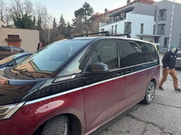 Střešní nosič THULE WingBar EDGE VOLKSWAGEN Multivan T7 r.v. 2022-> (Černé tyče)