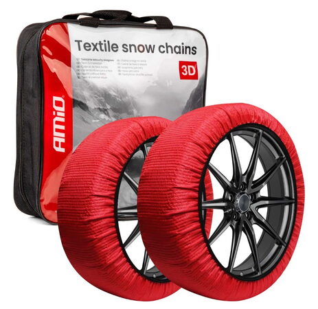 Textilní sněhové řetězy 3D L EN16662-1 Önorm - 2 ks