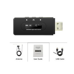 DAB přijímač přes FM modulátor / AUX výstup, napájení USB-A