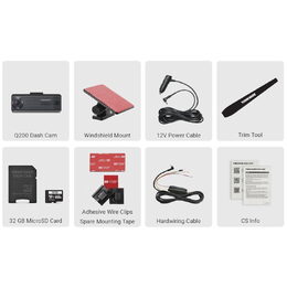 Autokamera Thinkware Q200 2K, Wifi, BT - pevná montáž