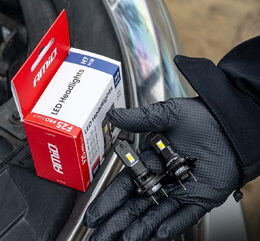 LED autožárovky F25 PRO BLACK H7 H18 bílá Canbus, 12/24V, 68W, 7646 lm - 2 ks