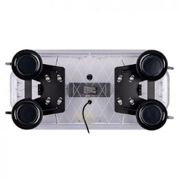 Profi LED světelná rampa oranžová, magnetická 585x295x53mm homologovaná, R65 R10