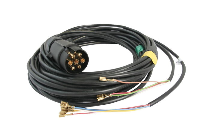 Elektrokabeláž k vleku bez světel 7pin / 5 m, připojení na konektory, FRISTOM