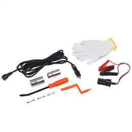 Elektrický trapézový zvedák 2T / 110 - 350mm + rázový utahovač, 12V