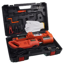 Elektrický trapézový zvedák 2T / 110 - 350mm + rázový utahovač, 12V